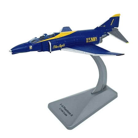 ARCADORA US Navy F-4 Phantom II Fighter Model 1:144 Scale Die Cast Alloy 14cm x 9.5cm for Desk Decor Collection Display Stand