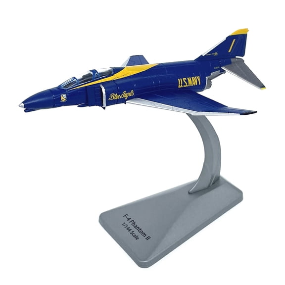 ARCADORA US Navy F-4 Phantom II Fighter Model 1:144 Scale Die Cast Alloy 14cm x 9.5cm for Desk Decor Collection Display Stand