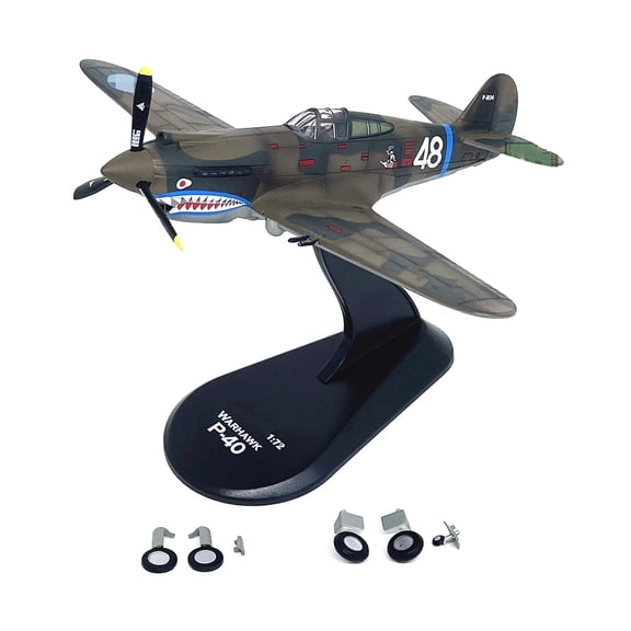 ARCADORA US P-40C Warhawk Fighter Model 1:72 Scale Die Cast Alloy Plastic for Desk Display Enthusiast Gift