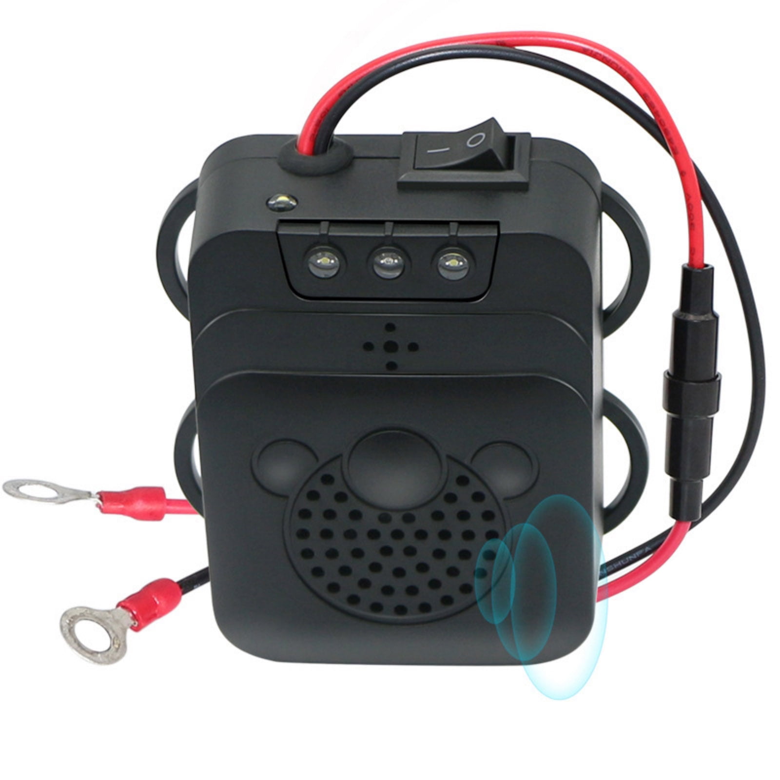 ARCADORA Ultrasonic Mouse Repeller, DC12V 12-25KHZ, 40m² Range, For Car Hood Mice Rats Mole Squirrel Pest Deterrence