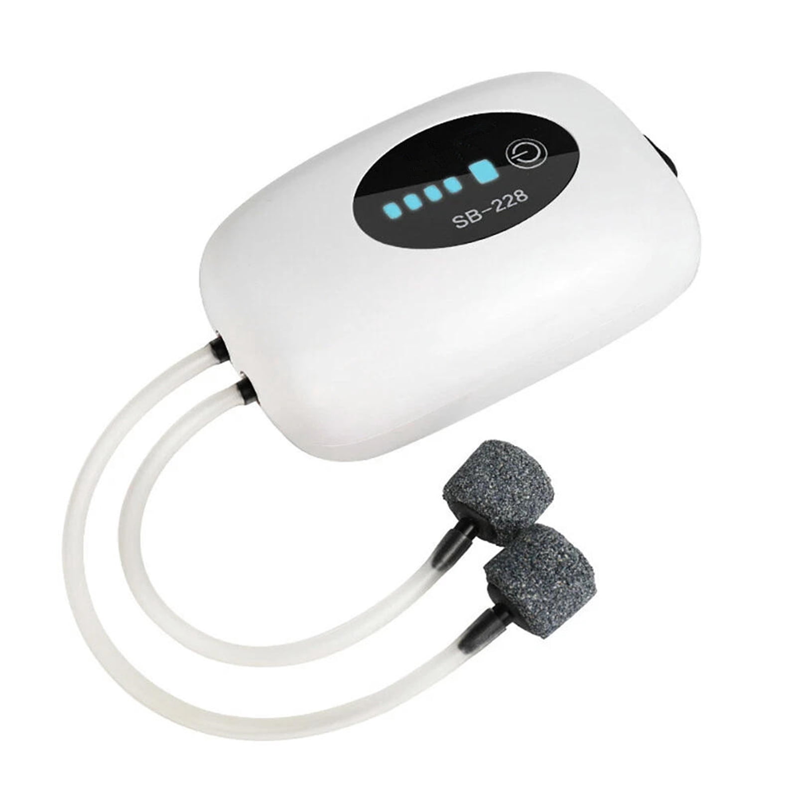 ARCADORA Usb Rechargeable Aquarium Pump 4800Mah 2W Quiet Air Pump With Air Stone For 30-100L Fish Tank Water Equipment