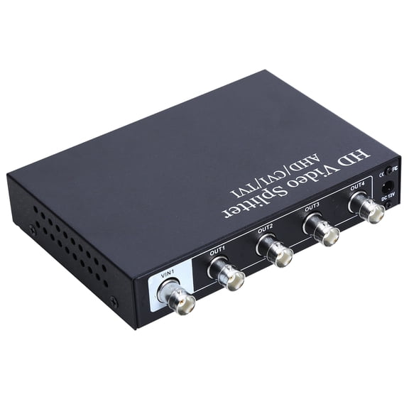 ARCADORA VisionTech HD Video Splitter for Multi-Monitor Displays 1 In 4 Out, 12V DC Power