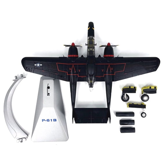 ARCADORA WWII USA P 61B Black Widow Fighter 1:72 Scale Diecast Model Plane Replica Display Collection Gift Decor Air Force