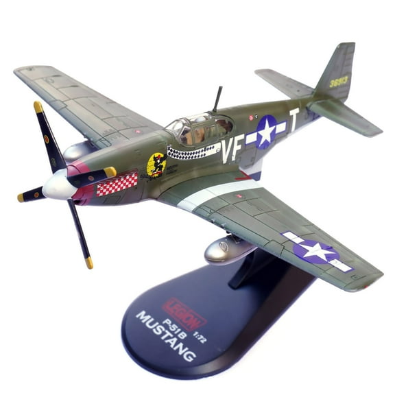 ARCADORA WWII USAAF P 51B Mustang Model 1:72 Don Gentile Shangri La 4th FG 336th FS Diecast with Stand Collectible 5.1in