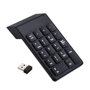 ARCADORA Wireless USB Numeric Keypad 2.4GHz 18 Keys for Laptop PC Easy Setup 33FT Range Ergonomic Quiet Typing for Work