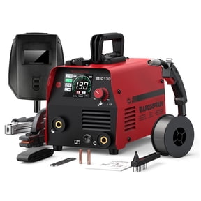 ARCCAPTAIN 130A MIG Welder, 110V Flux Core MIG Welder/Lift TIG/MMA ,3 in 1 Welding Machine ,IGBT Inverter, Portable Gasless Welder Equipment ,Suitable for beginners and professionals