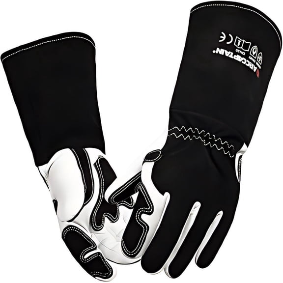 ARCCAPTAIN Tig Welding Gloves Elastic Slip-On Goatskin 14 inch