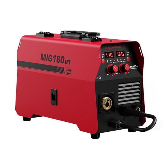 ARCCAPTAIN 160A 4-in-1 MIG Welder, Gas MIG, Flux Core MIG, Lift TIG & MMA, Synergic Control, Digital MCU, Portable Design