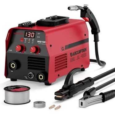 ARCCAPTAIN 3 in 1 MIG Welder, 130A Welder Machine 110V, Flux Core MIG/Lift TIG/Stick Welding Machine with IGBT Inverter Portable Gasless Welder Equipment