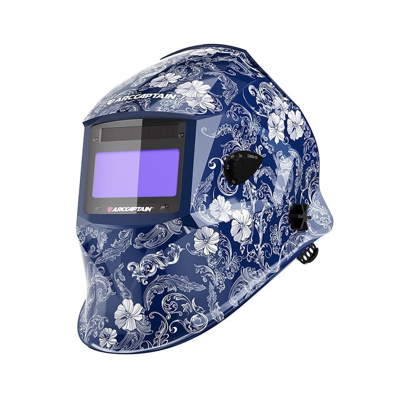 ARCCAPTAIN Auto Darkening Welding Helmet, True Color, 1/1/1/1 Optical Clarity, Large Viewing Screen, Lightweight, Solar & Lithium Powered, Multi-Mode Operation
