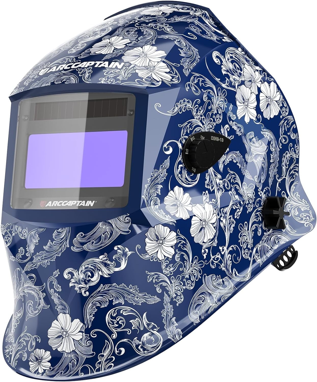 ARCCAPTAIN Welding Helmet Auto Darkening, Large View Welding Hood Mask True Color with Top Optical Clarity
