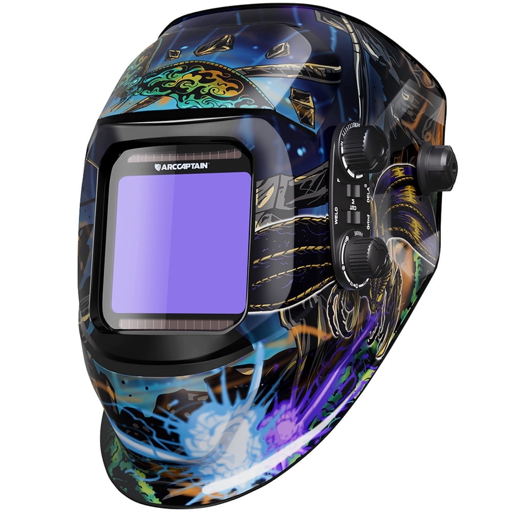 ARCCAPTAIN Large View Auto-Darkening true color Welding Helmet