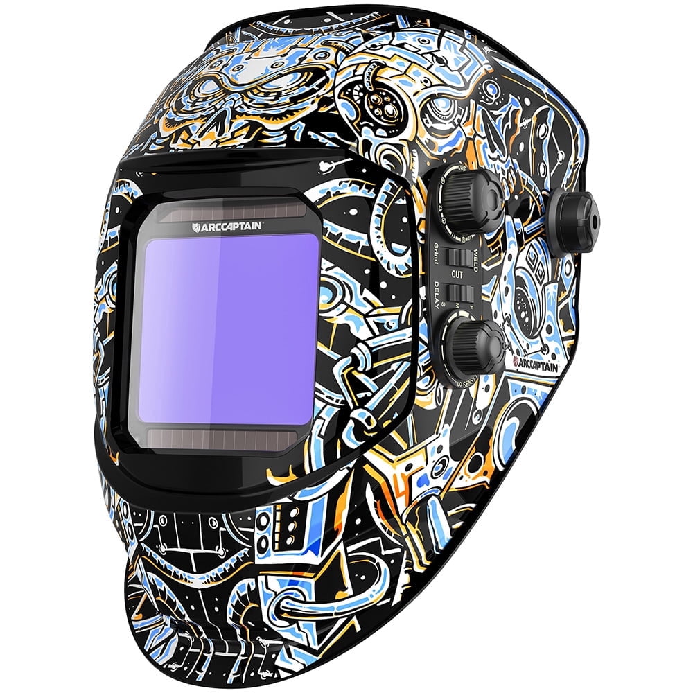 ARCCAPTAIN Large View Auto-Darkening true color Welding Helmet