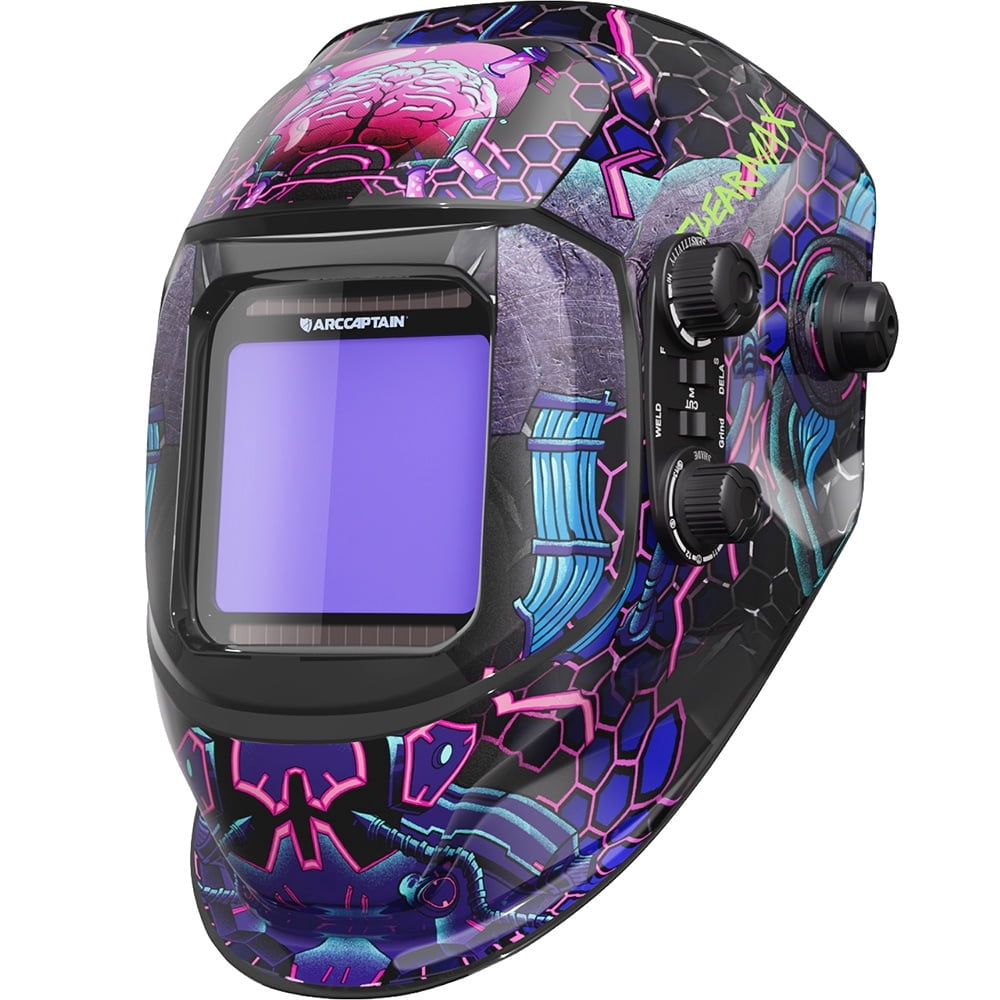 ARCCAPTAIN Large View Auto-Darkening true color Welding Helmet