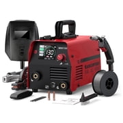 ARCCAPTAIN MIG Welder, 130A 3-in-1 Flux Core/Stick/Lift TIG Welding Machine, Portable Inverter Welder for DIY & Home Repairs