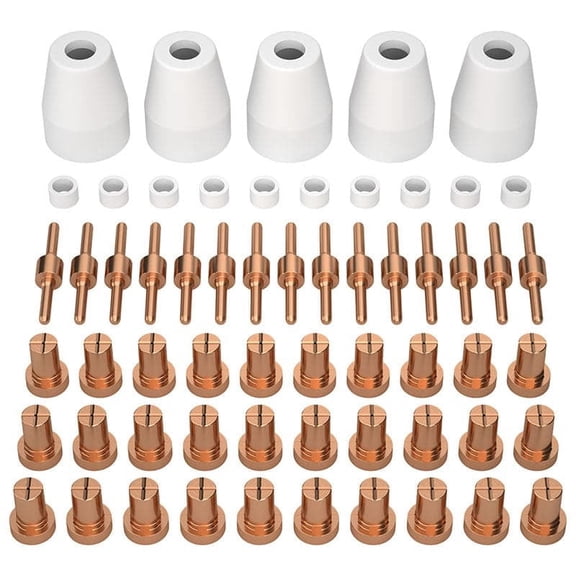 ARCCAPTAIN PT31 Plasma Cutter Consumables Kits for CUT50, Premium Materials for High-Quality Cuts, 60PCS