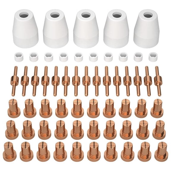 ARCCAPTAIN PT31 Plasma Cutter Consumables Kits for CUT50, Premium Materials for High-Quality Cuts, 60PCS