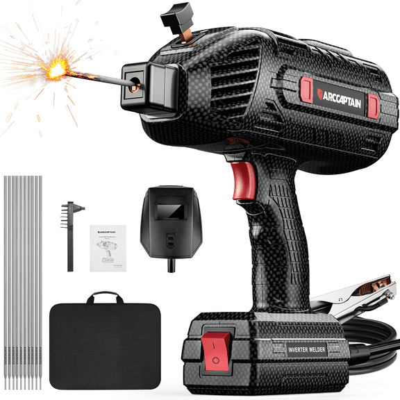 ARCCAPTAIN Portable Handheld Stick Welder,120A MMA ARC Welder Machine,110V IGBT Inverter Welding Machine with Hot Start, Arc Force, Anti-Stick