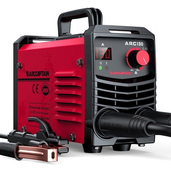ARCCAPTAIN Portable Mini Stick Welder,130A MMA Welder Machine,110V IGBT Inverter Welding Machine with Hot Start, Arc Force, Anti-Stick