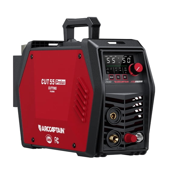 ARCCAPTAIN Prolux CUT55 55A Plasma Cutter, 240V Inverter Plasma Cutting Machine with Smart App Control, Intelligent Air Pressure Monitoring, 2T/4T Mode