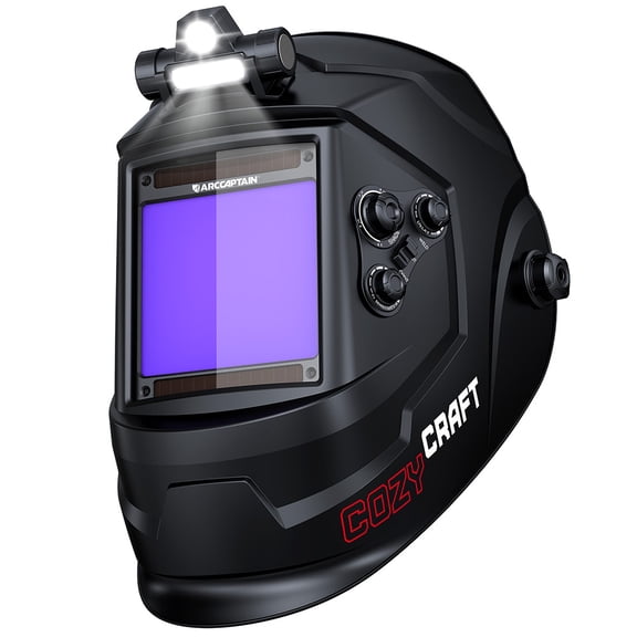 ARCCAPTAIN Super Large View Welding Helmet 3.94" x 7.06" True Color Welder Helmet with Side View