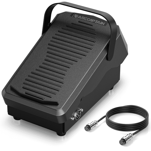 ARCCAPTAIN TIG Welding Foot Pedal, 5-Pin Remote Amp Control Switch