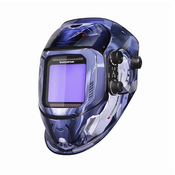 ARCCAPTAIN Welding Helmet, Large Viewing Screen, True Color Auto Darkening, DIN 19 UV/IR Protection, Lightweight