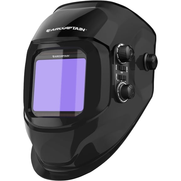 ARCCAPTAIN Welding Helmet, Welding Mask True Color Auto Darkening, Large Viewing Screen