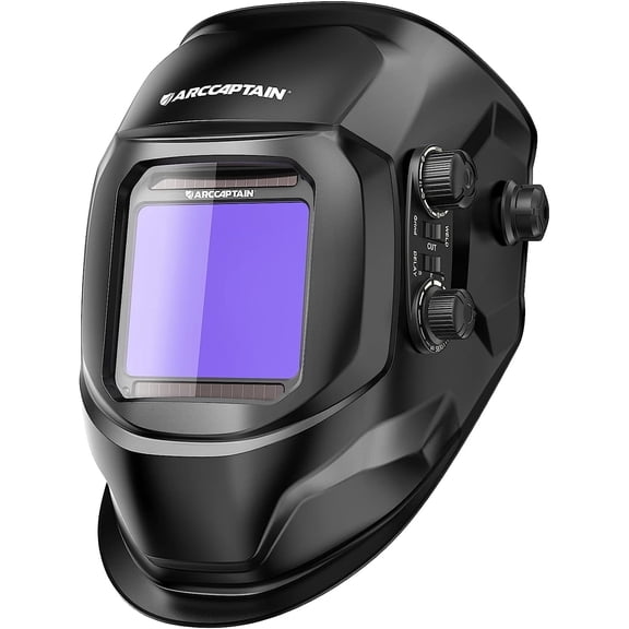 ARCCAPTAIN Welding Helmet, Welding Mask True Color Auto Darkening, Large Viewing Screen