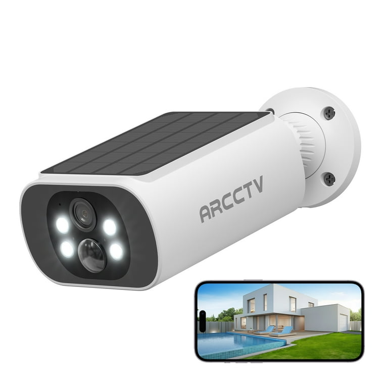 ARCCTV 2K Solar Security Camera Wireless Outdoor, Home