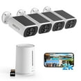 thumbnail image 1 of ARCCTV Solar Security Cameras Wireless Outdoor, 2K/4MP Home Security Camera System with Base Station,Color Night Vision,64GB Local Storage,5G&2.4G WiFi Camera 4Pcs,No Monthly Fee, 1 of 10