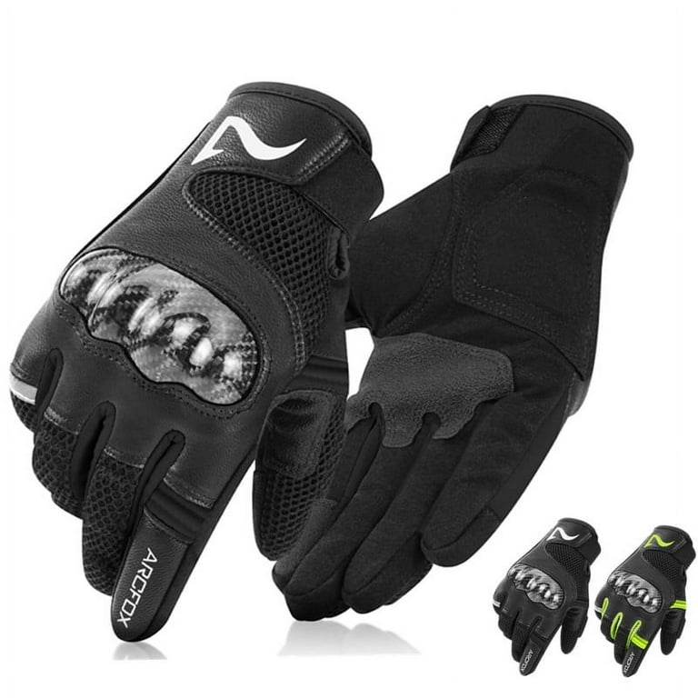 ARCFOX Motorcycle Gloves Hard Knuckle Touchscreen Breathable Goat