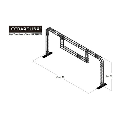 ARCH 11 20.3 Ft Arch Truss 8.9 Ft Height With Center Drop