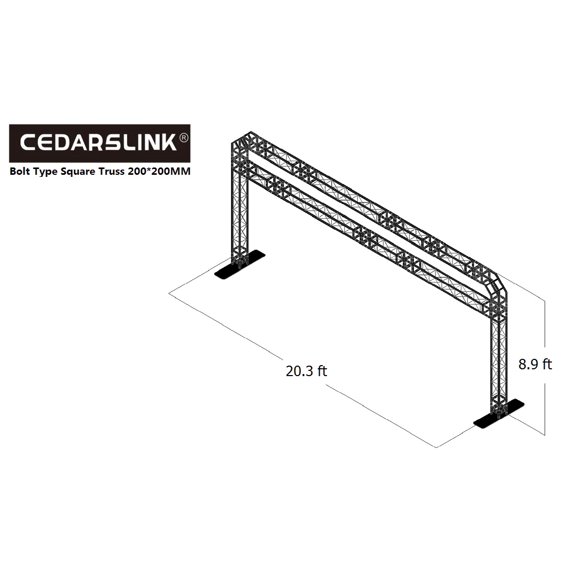 ARCH 12 20.3 Ft Width 8.9 Ft Height double Arch Trussing System