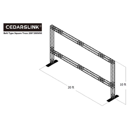 ARCH 13 20 Ft Width 10 Ft Height Rectangle Arch Truss