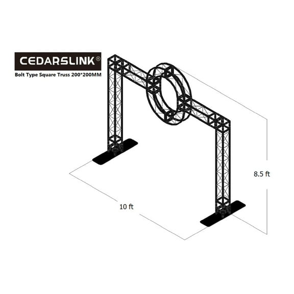 ARCH 8 Circular 10 ft. Width Truss 8.5 ft. Height