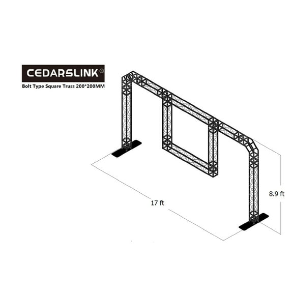 ARCH 9 17 ft Width Arch Truss With Center Drop 8.9 ft Height