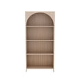 thumbnail interactive-video image 1 of House of Happy Arched Bookshelf, Natural, 1 of 8