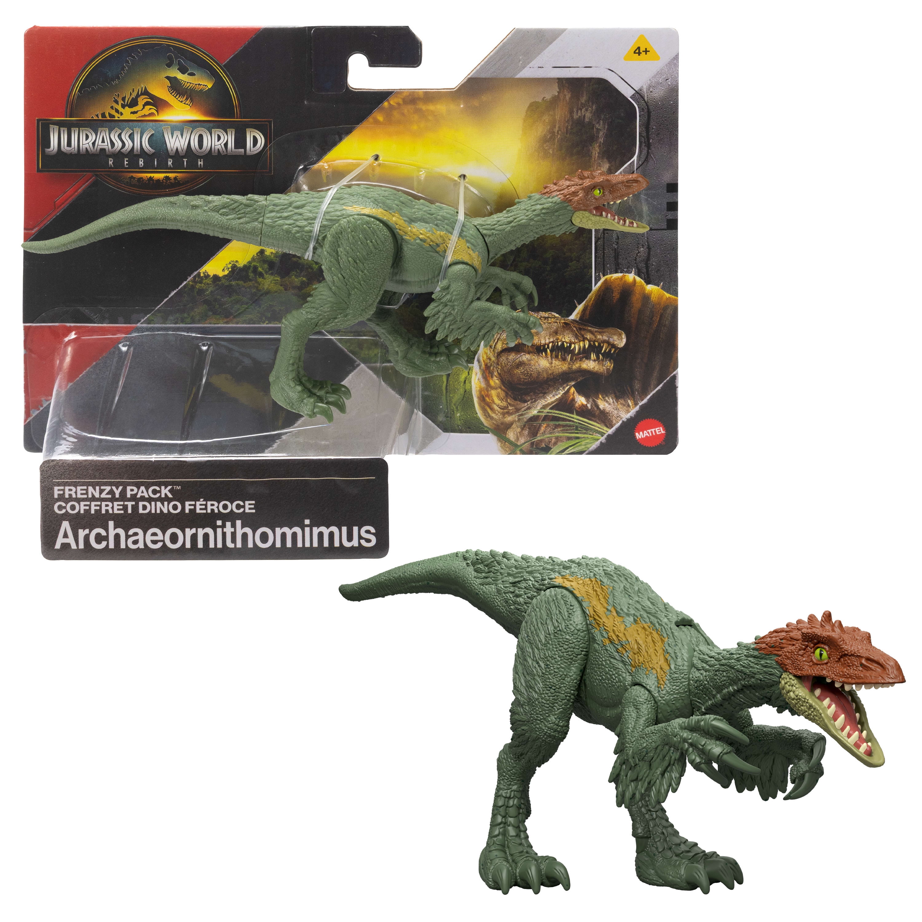 Jurassic World Rebirth Frenzy Pack Archaeornithomimus Dinosaur