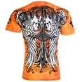 thumbnail image 1 of ARCHAIC AFFLICTION Men's T-Shirt LUSTROUS Wings Skull Biker S-5XL $40, 1 of 10