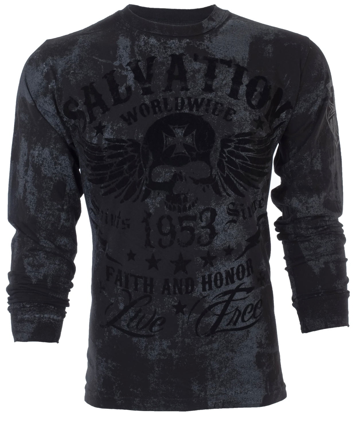 Attack Life Mens Thermal Shirt Black Size Medium