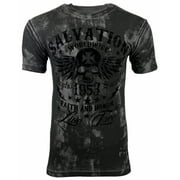 ARCHAIC Men's Short Sleeve Crewneck T-Shirt BLACK TIDE
