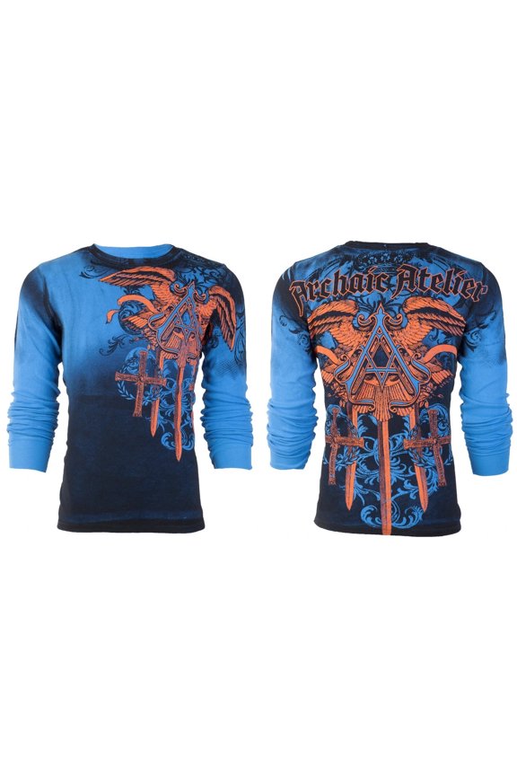 Mens Long Sleeve DAVENTRY Crewneck THERMAL T-Shirt