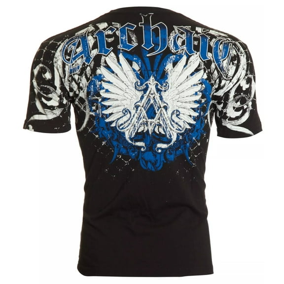 ARCHAIC by AFFLICTION Black HEAVYWEIGHT Short Sleeve Slim Fit Y2K T-shirt NWT