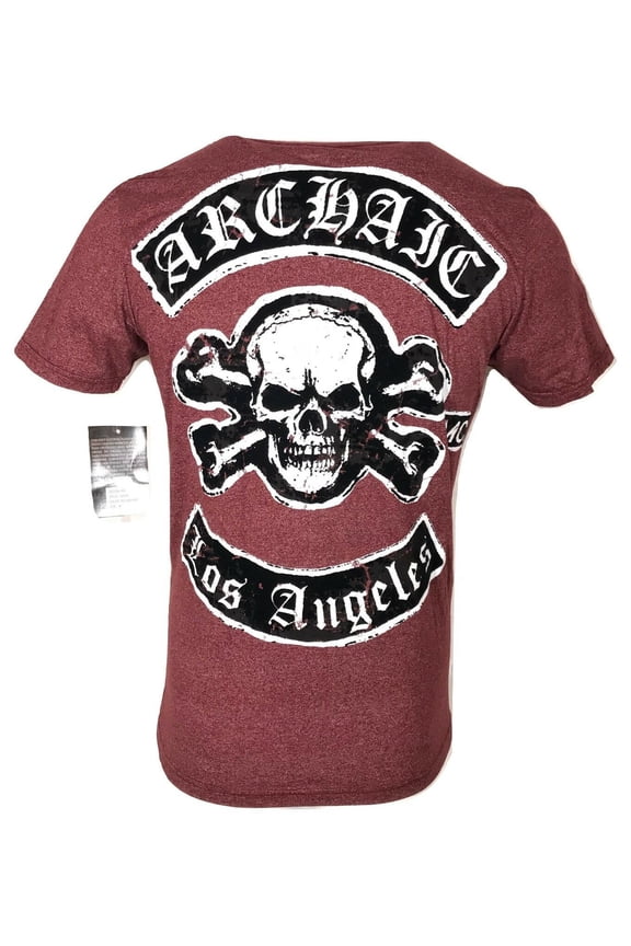 by AFFLICTION Men's T-Shirt KING Cross Skull Wings MMA Biker S-2X