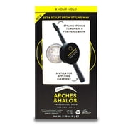 Arches and Halos Set and Sculpt Styling Wax, Eyebrow Pomade, 0.28 oz