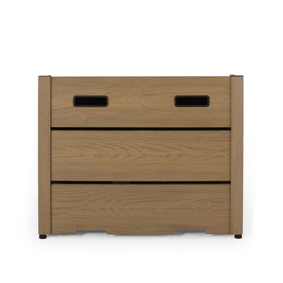 ARCHIE 31" Square Propane Gas Fire Pit with WPC Base, 40,000 BTU, Durable Outdoor Patio Fireplace, Grey Finish