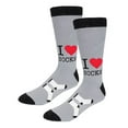 thumbnail image 1 of ARCHIE MCPHEE I Love Socks Men's Socks with Heart in Gray and Black, 1 of 2