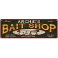 thumbnail image 1 of ARCHIE'S Bait Shop Sign Wood Look Man Cave Den Gift 6x18 Metal 206180024365, 1 of 1