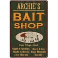 thumbnail image 1 of ARCHIE'S Green Bait Shop Man Cave Wall Decor Gift 8x12 Metal 208120027365, 1 of 1